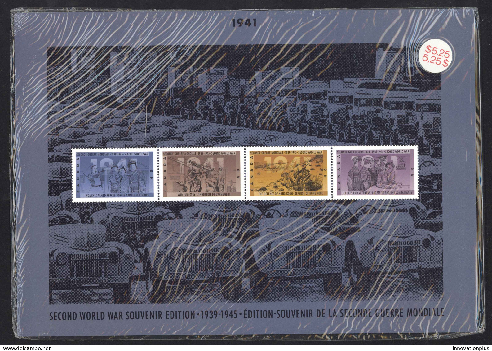 Canada Post Thematic Sc# 54 Mint (SEALED) 1991 WWII 1941 - Estuches Postales/ Merchandising