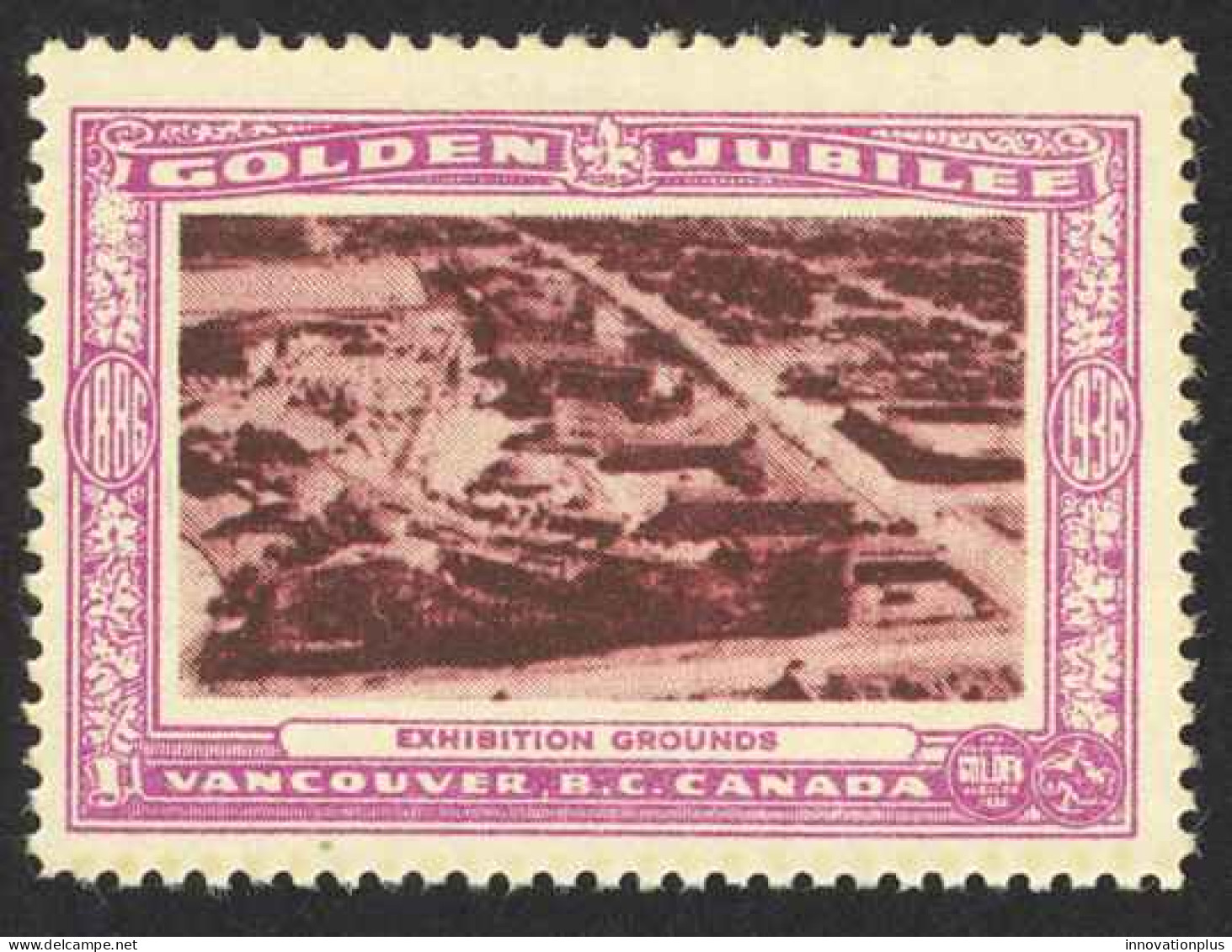 Canada Cinderella Cc0250.18 Mint 1936 Vancouver Gold Jubilee Exhibition Grounds - Werbemarken (Vignetten)