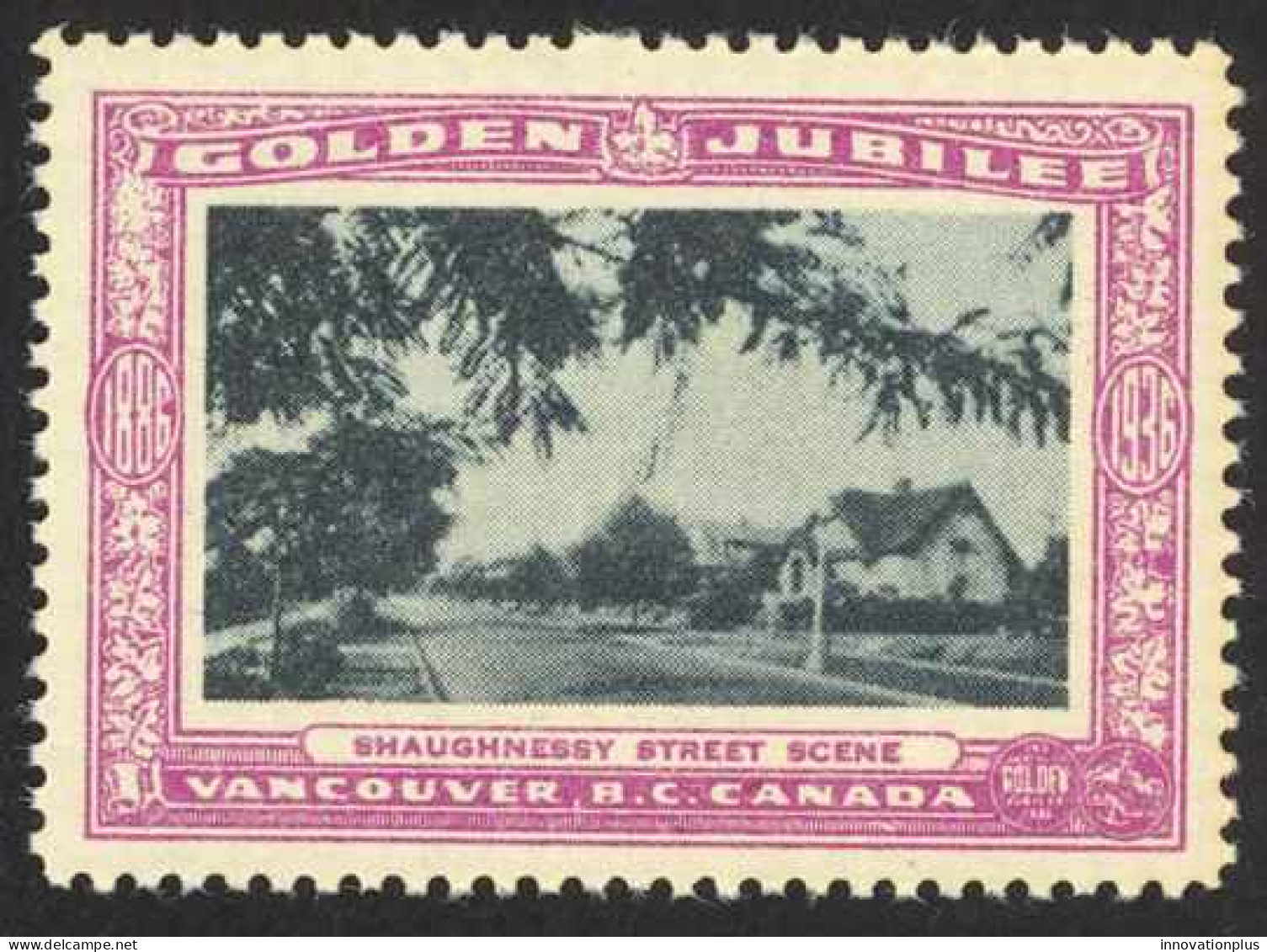 Canada Cinderella Cc0250.47 Mint 1936 Vancouver Golden Jubilee Shaughnessy - Werbemarken (Vignetten)