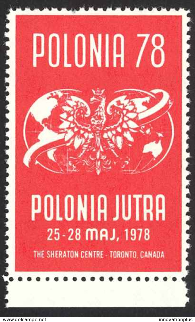 Canada Cinderella Cc0640 Mint 1978 Polonia 78 - Privaat & Lokale Post