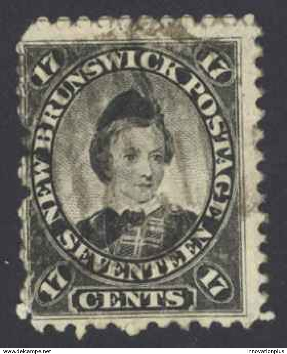 Canada New Brunswick Sc# 11 Used (a) 1860 17c Black Prince Of Wales - Gebruikt