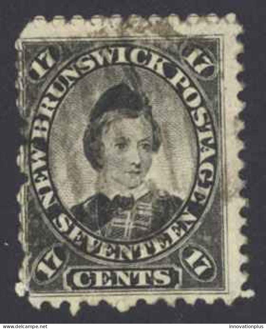 Canada New Brunswick Sc# 11 Used (a) 1860 17c Black Prince Of Wales - Usati