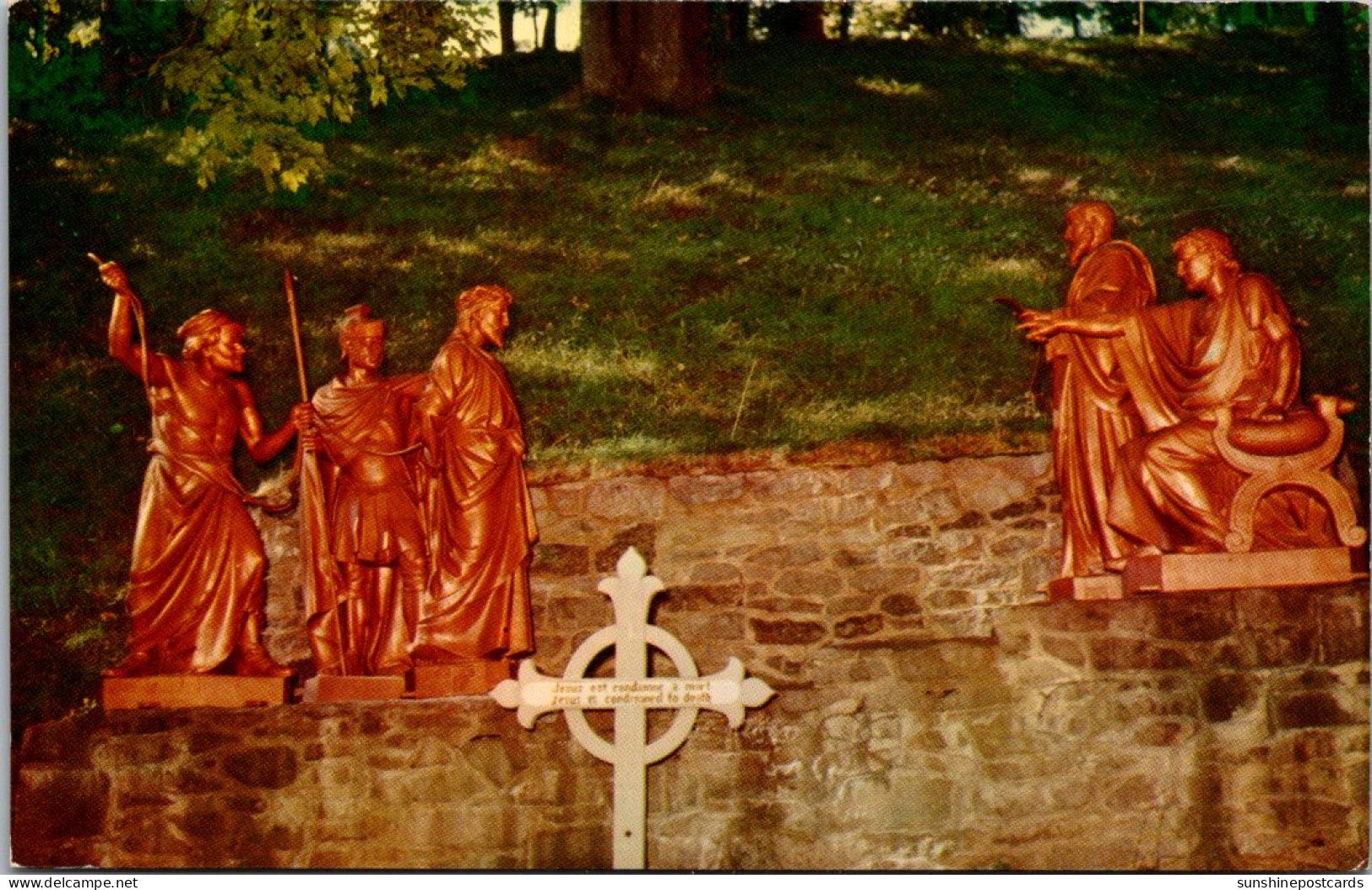 Canada Quebec Ste Anne De Beaupre Way Of The Cross Jesus Is Condemned To Death - Ste. Anne De Beaupré