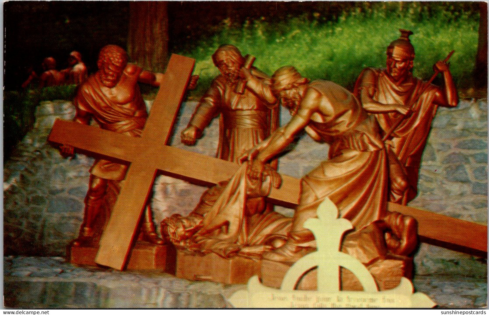 Canada Quebec Ste Anne De Beaupre Way Of The Cross Jesus Falls The Third Time - Ste. Anne De Beaupré