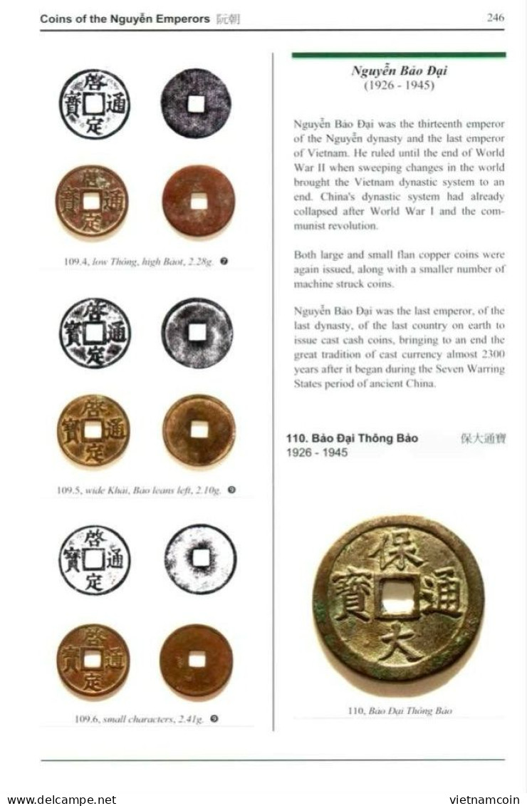 Ancient Annam Coin  Bao Dai Thong Bao Small Flan Lager Characters 1925-1945 - Viêt-Nam