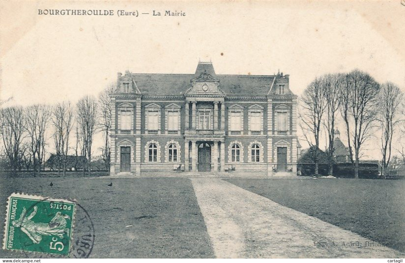 CPA -25163 -27 ( Eure) -Bourgtheroulde -La Mairie -Envoi Gratuit - Bourgtheroulde