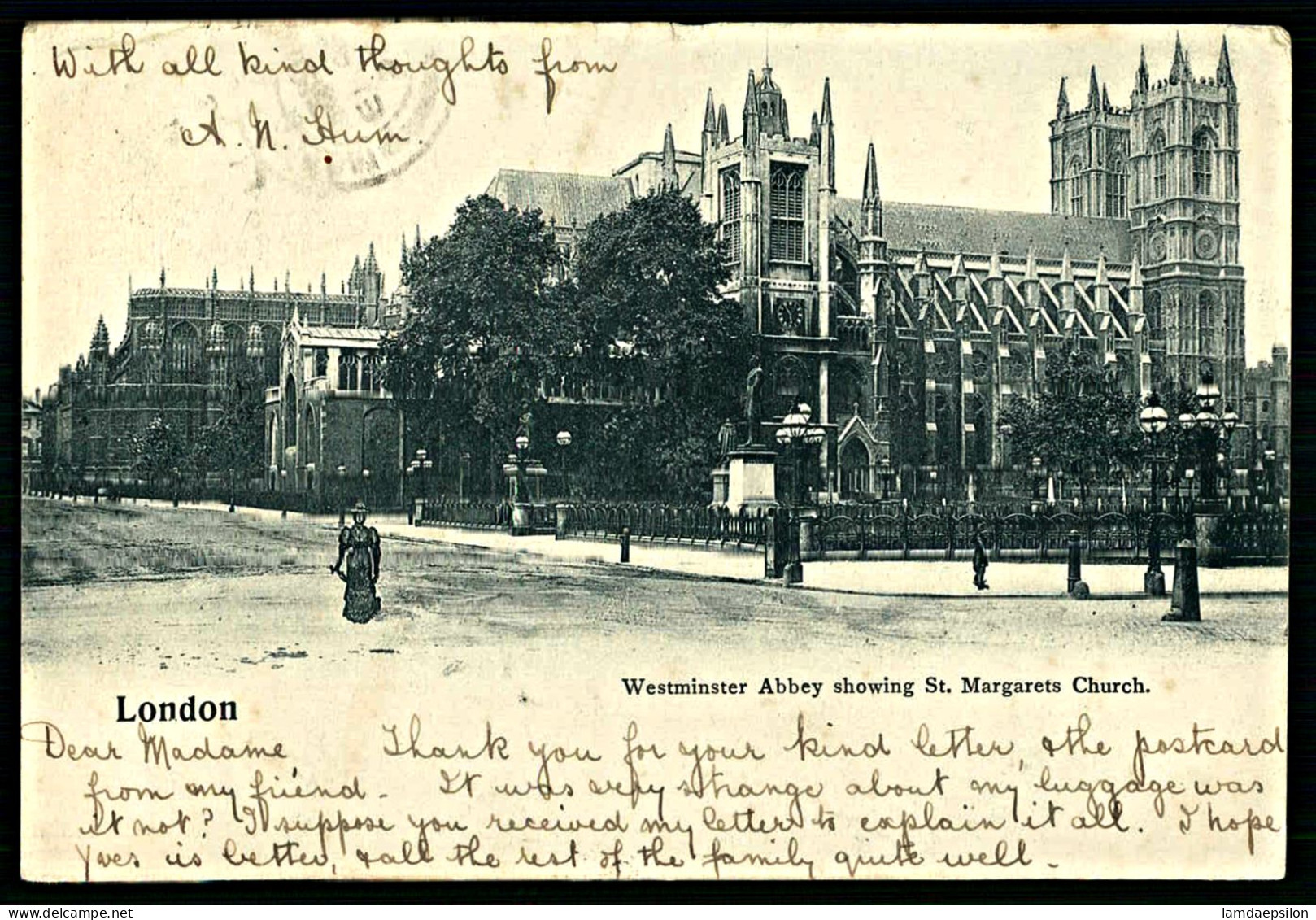 A64  ROYAUME-UNI CPA  LONDON - WESTMINSTER ABBEY SHOWING ST. MARGARETS CHURCH - Colecciones Y Lotes