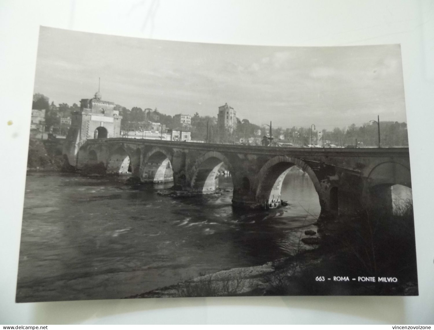 Cartolina  "ROMA  Ponte Milvio" - Bruggen