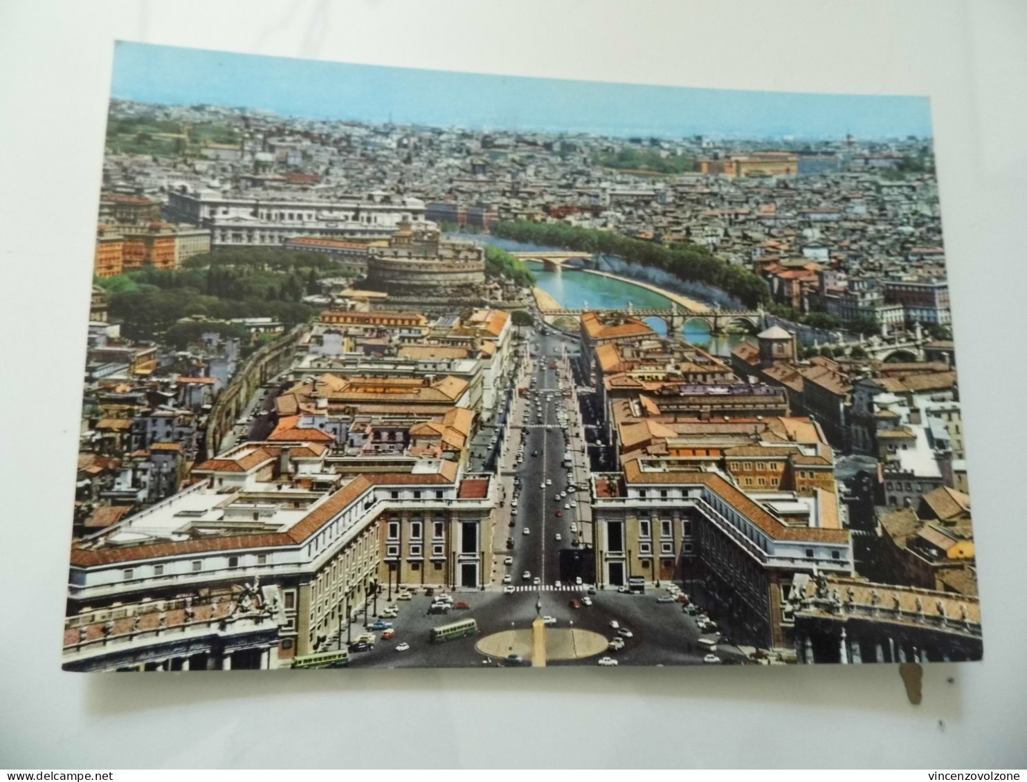 Cartolina  "ROMA  Panorama Dalla Cupola Di S. Pietro" - Mehransichten, Panoramakarten