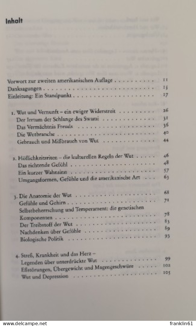 Wut. Das Missverstandene Gefühl. - Psicología