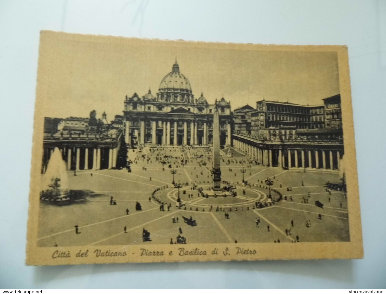 Cartolina  "CITTA' DEL VATICANO Piazza E Basilica Di S. Pietro" - Mehransichten, Panoramakarten