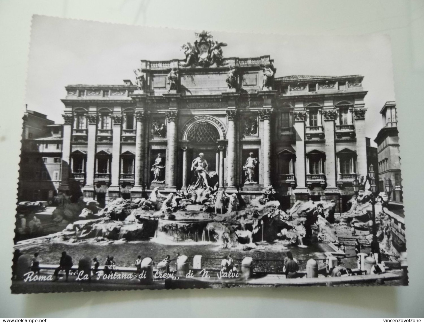 Cartolina "ROMA La Fontana Di Trevi Di N. Salvi" - Fontana Di Trevi