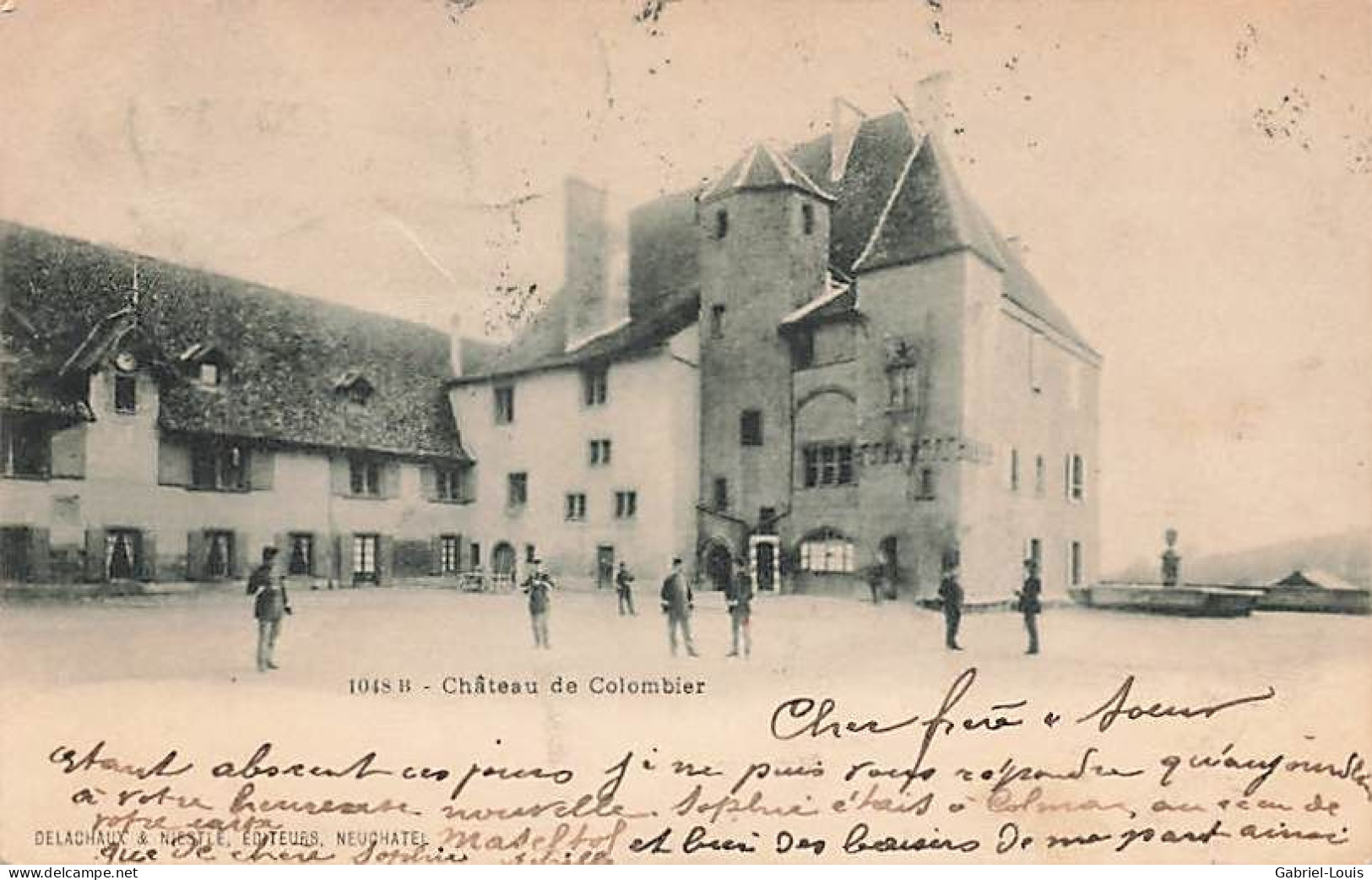 Château De Colombier Animée 1900 - Colombier