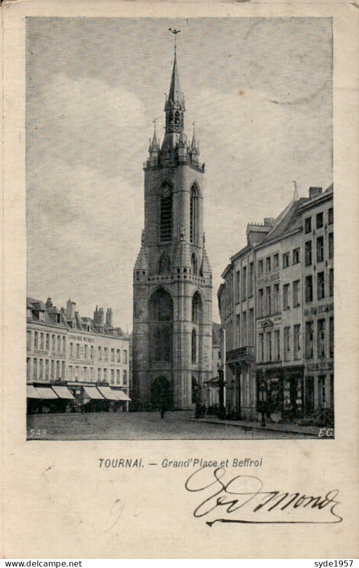 Tournai : Grand'Place Et Beffroi  (EG  N°548) - Tournai