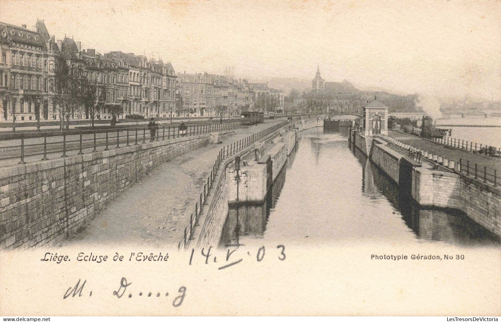 BELGIQUE - Liège - Ecluse De L'Evêché - Canal - Carte Postale Ancienne - Liege