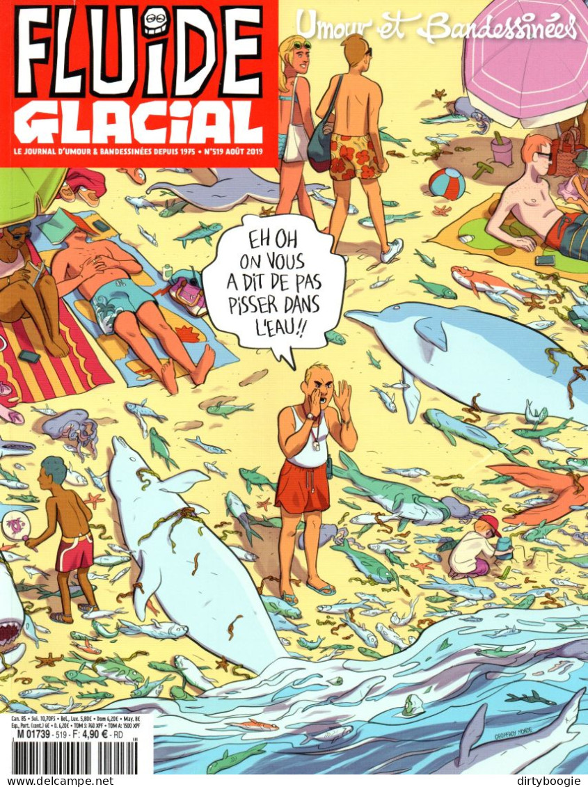 Fluide Glacial N° 519 - Août 2019 - Diego Aranega - Mo/CDM - Pixel Vengeur - Hugot - Bouzard - Thiriet - Casoar - L'Abbé - Fluide Glacial