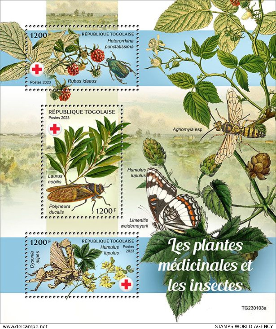 2023-02 - TOGO- MEDICAL PLANTS            3V  MNH** - Plantes Médicinales