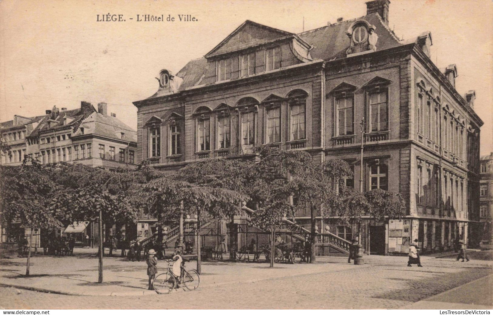 BELGIQUE - Liège - L'Hôtel De Ville - Animé  - Carte Postale Ancienne - Liege