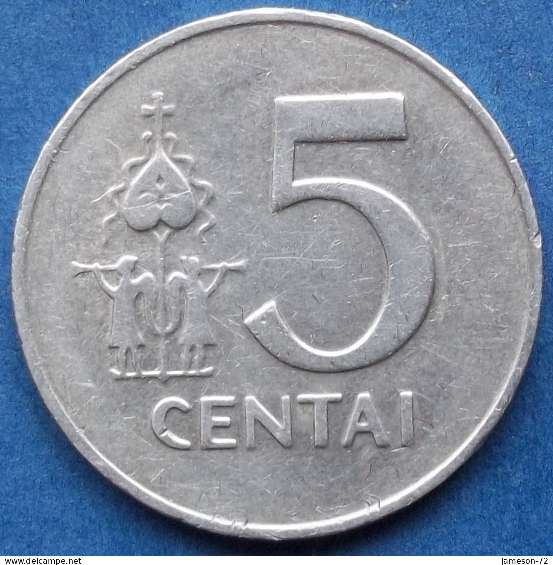 LITHUANIA - 5 Centai 1991 KM# 87 Republic (1991-2014) - Edelweiss Coins - Lituanie