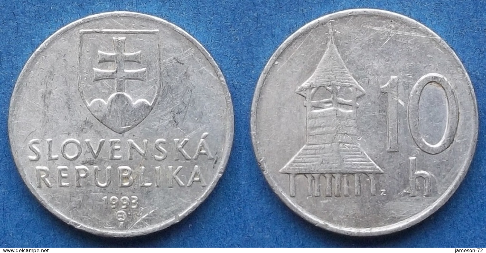 SLOVAKIA - 10 Halierov 1993 "church Steeple" KM# 17 Republic - Edelweiss Coins - Slowakei