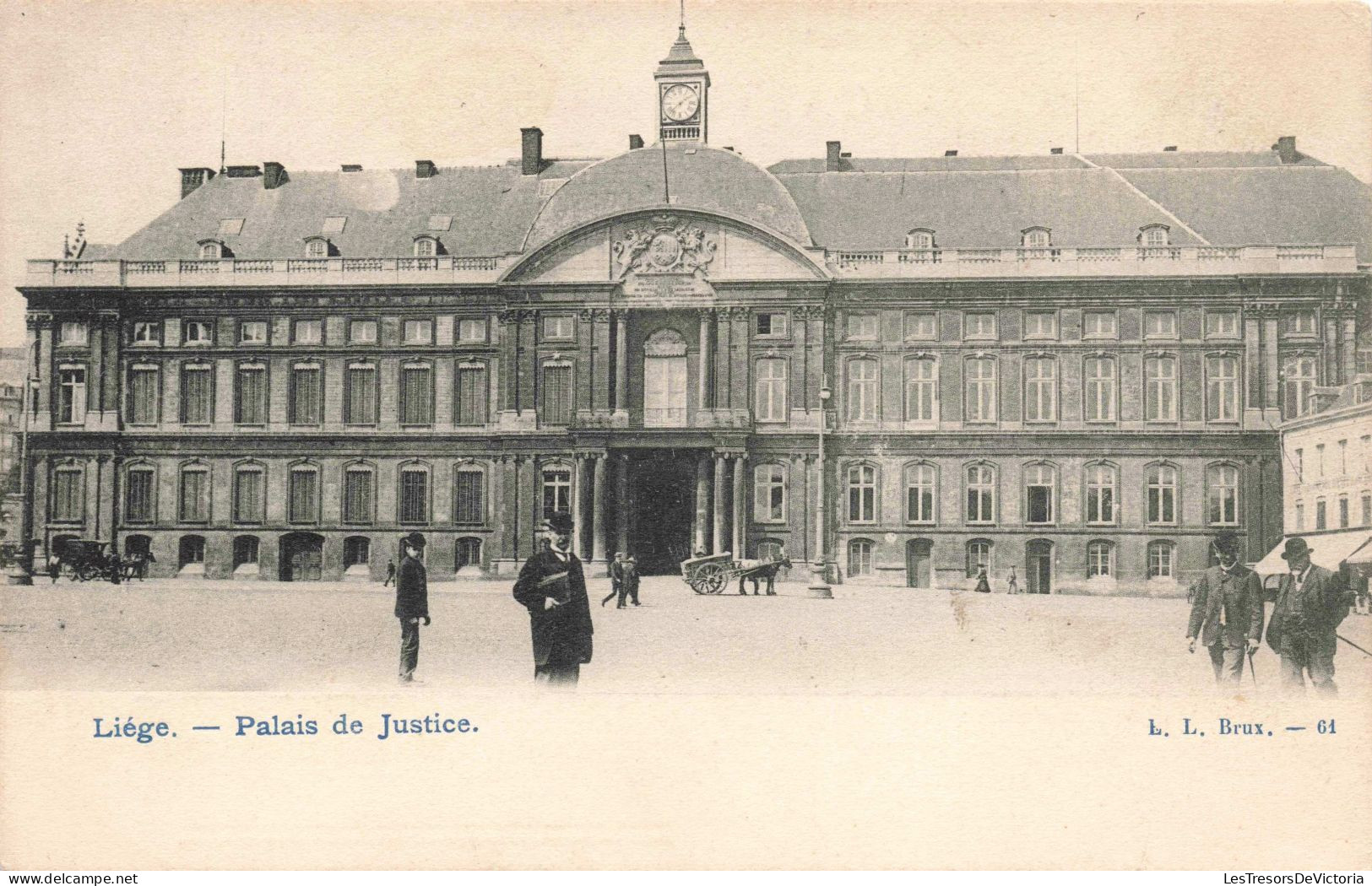 BELGIQUE - Liège - Palais De Justice - Animé - Carte Postale Ancienne - Liege