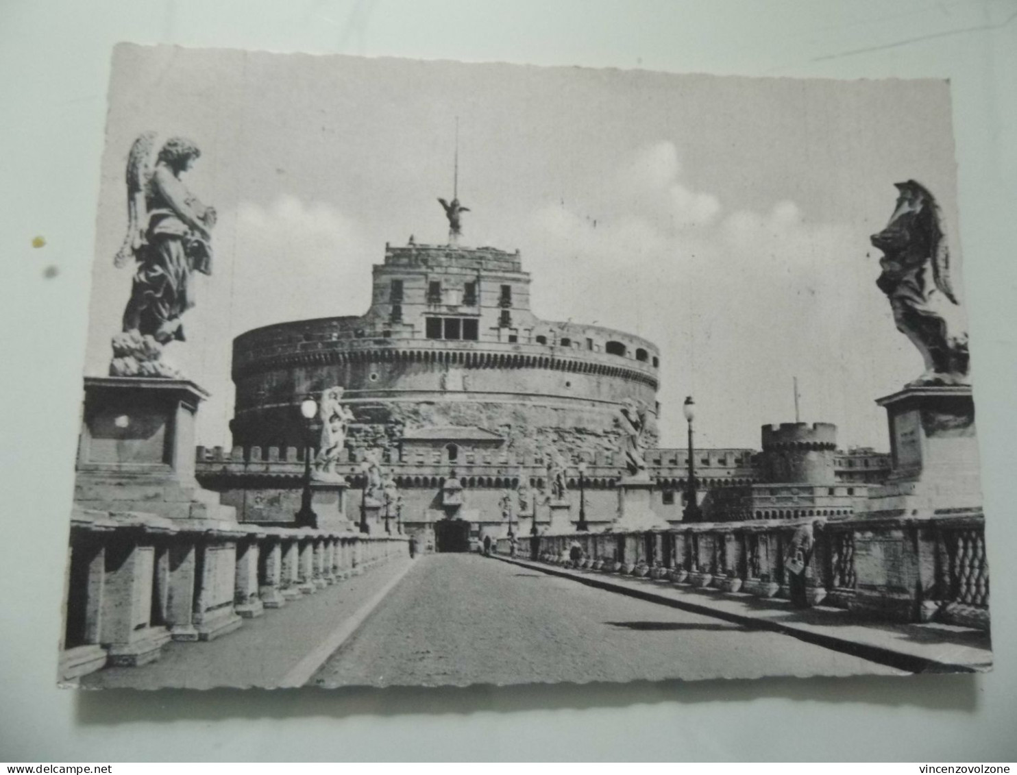 Cartolina Viaggiata "ROMA Ponte E Castel S. Angelo" 1956 - Castel Sant'Angelo
