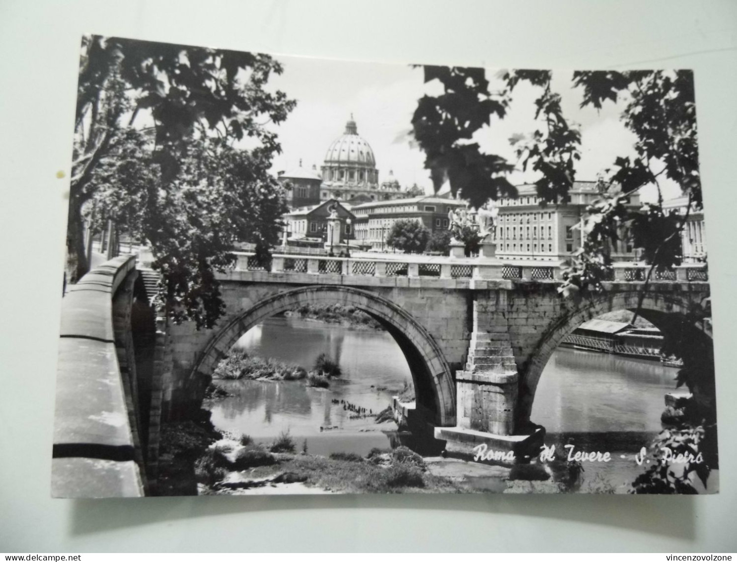 Cartolina Viaggiata "ROMA Il Tevere - S. Pietro" 1964 - Fiume Tevere