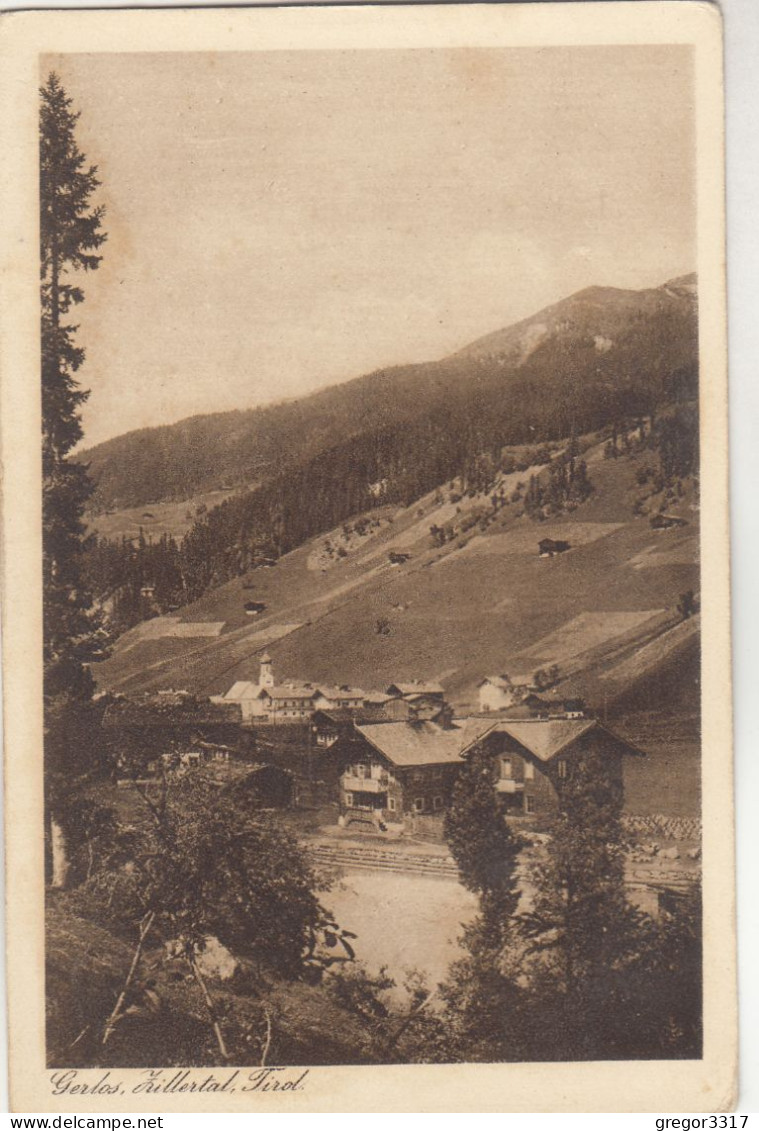 D2578) GERLOS Im ZILLERTAL - Tirol - Häuser U. Kirche Im Hintergrund 1927 - Gerlos