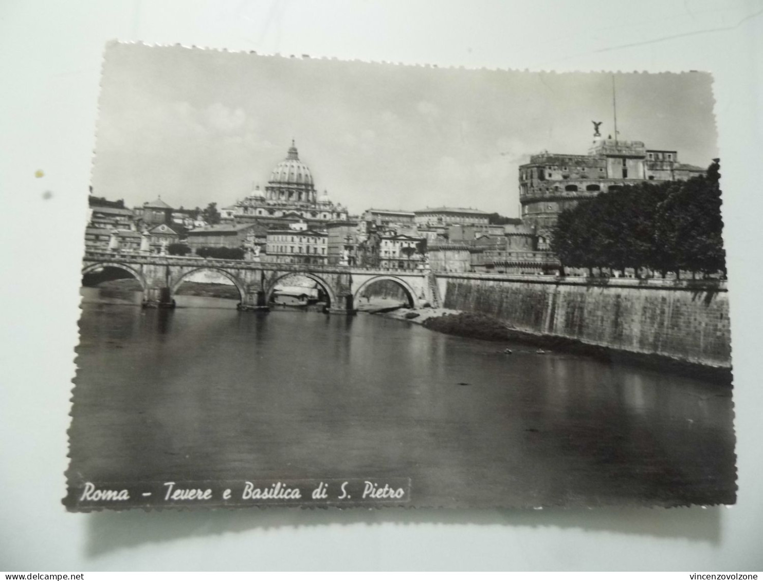 Cartolina Viaggiata "ROMA Tevere E Basilica Di S. Pietro" 1952 - Fiume Tevere