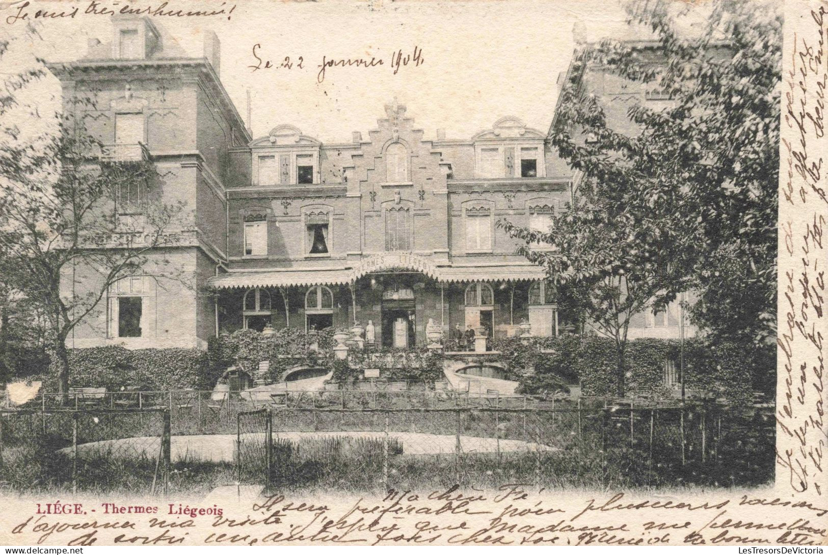 BELGIQUE - Liège - Thermes Liégeois - Manoir - Bâtiment Ancien - Carte Postale Ancienne - Liege