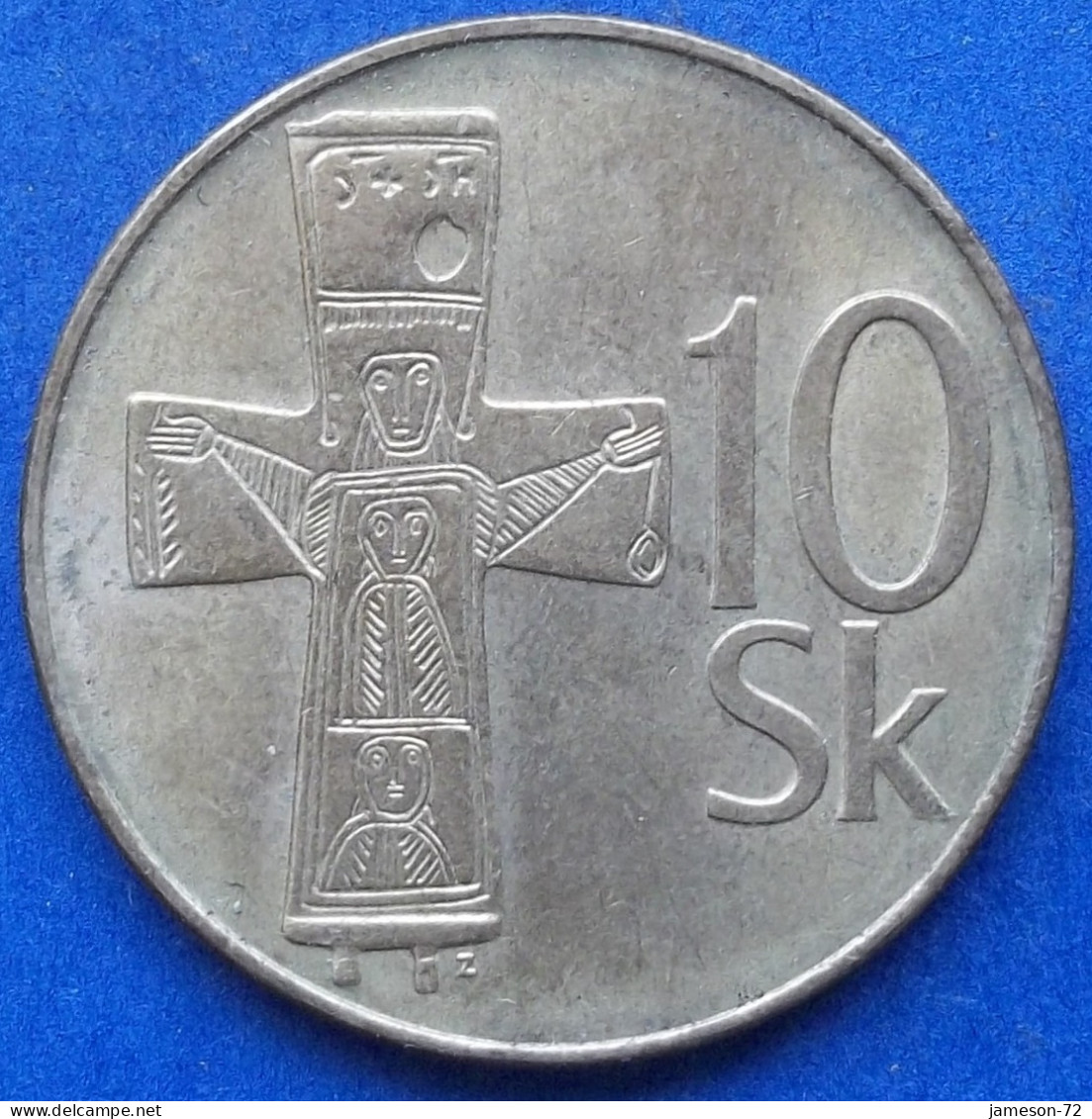 SLOVAKIA - 10 Koruna 1993 KM# 11 Republic (1993-2008) - Edelweiss Coins - Slovakia