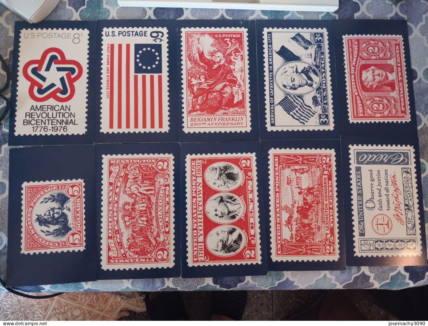 Lote De Tarjetas Postales American Revolution Bicentennial 1776-1976 - Oklahoma City