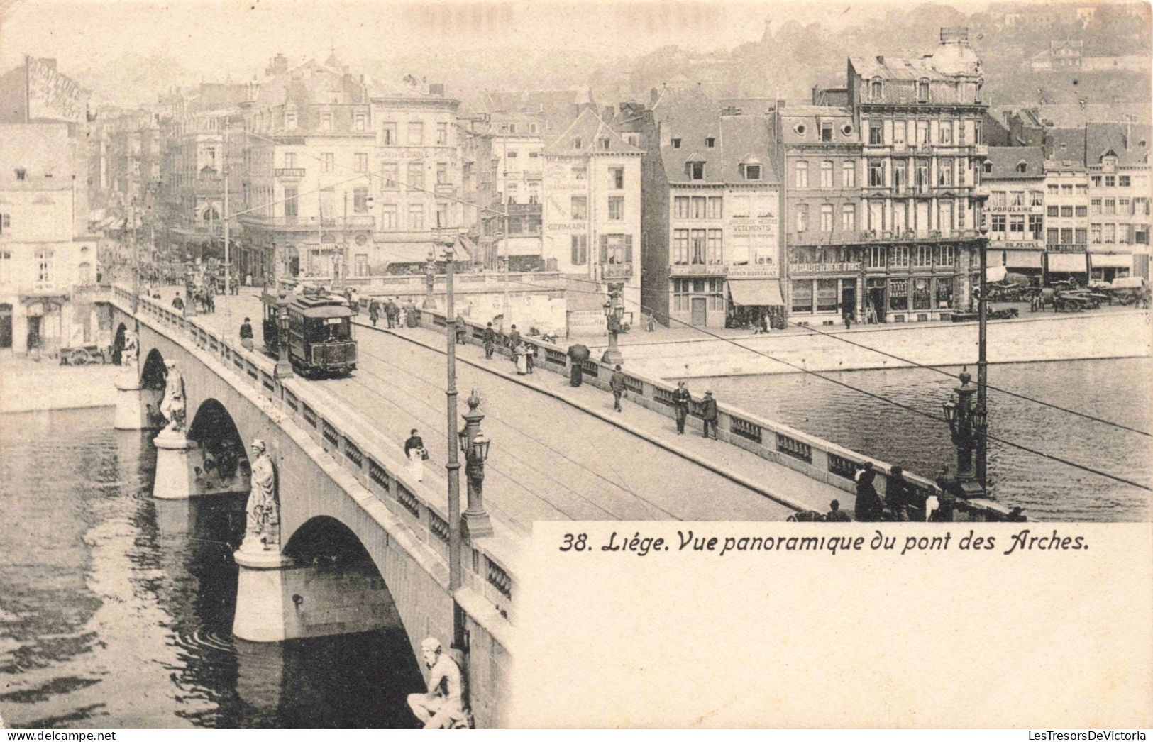 BELGIQUE - Liège -  Vue Panoramique Du Pont Des Arches - Carte Postale Ancienne - Liege