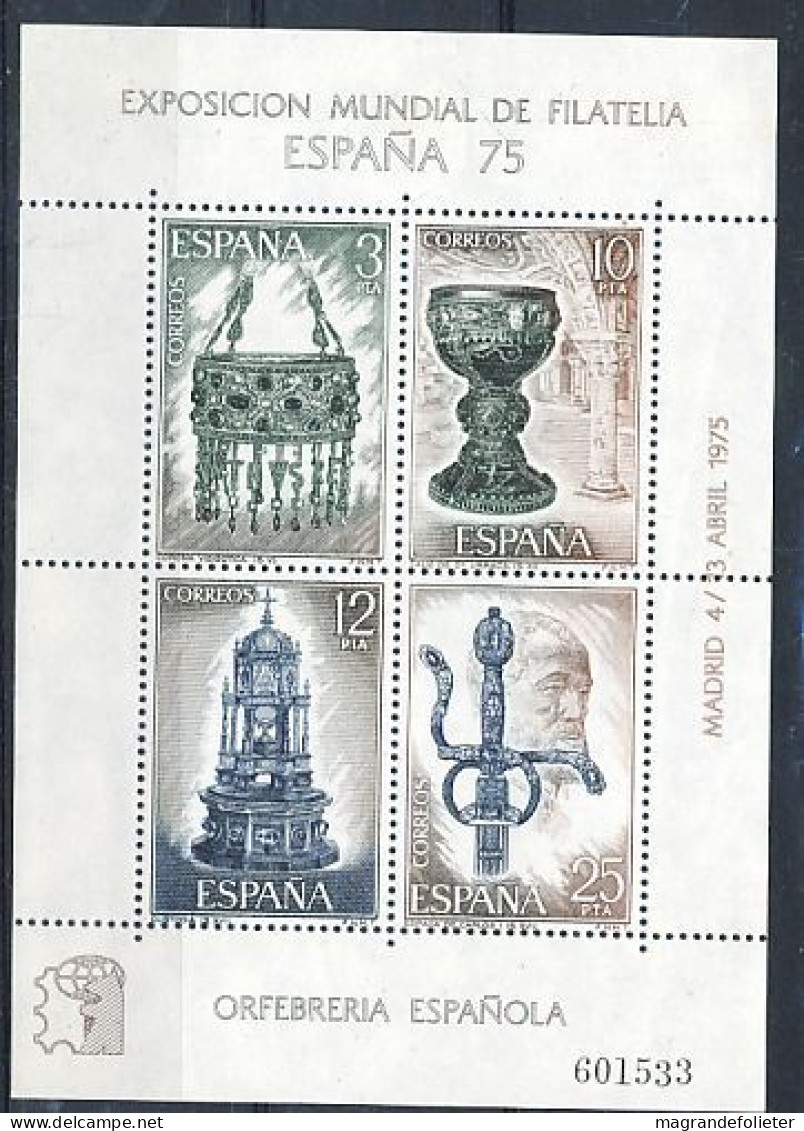 TIMBRE  ZEGEL STAMP  ESPAGNE SPAIN BF 25 EXPO ESPANA 75  XX - Blocs & Hojas