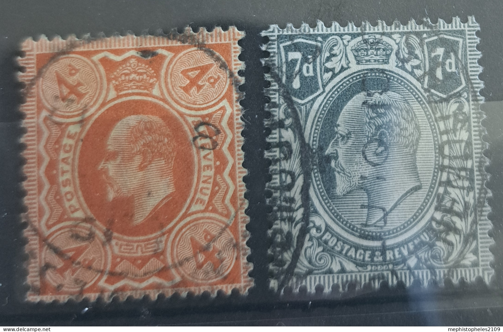GREAT BRITAIN 1902 - Canceled - Mi 119A, 120A - Used Stamps
