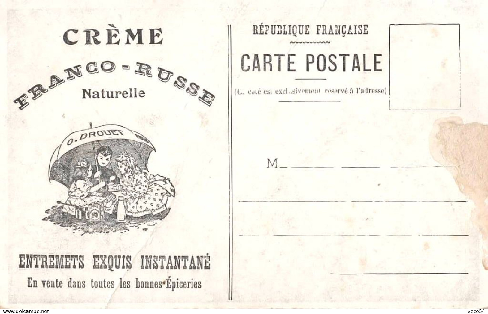 Crème Franco Russe  Drouet - Chocolade