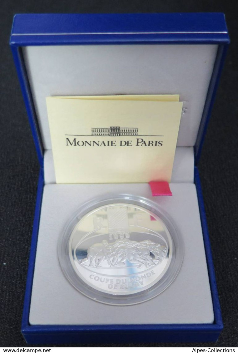 01099BE.1 - COFFRET BE - 10 Francs - 1999 : La Coupe Du Monde De Rugby - Argent - BU, BE & Coffrets