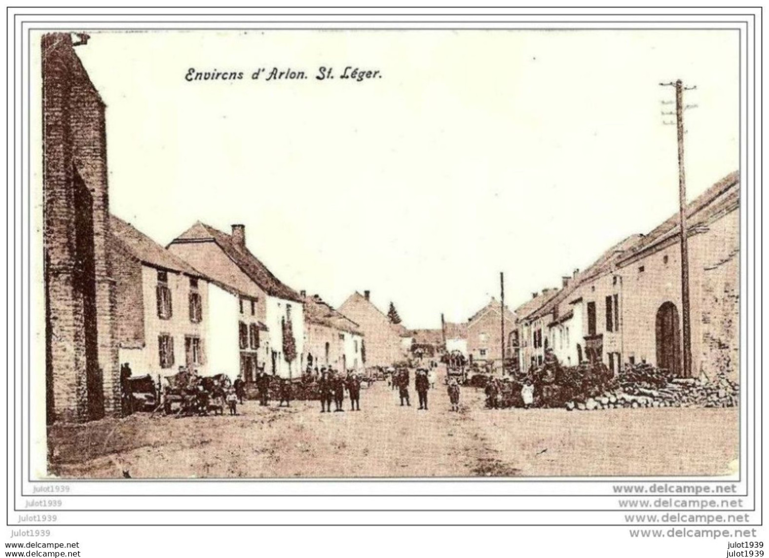 SAINT - LEGER ..-- Le  Village . 1913 Vers HERSTAL ( Mr Mme ITSERS ) . Voir Verso . - Saint-Leger