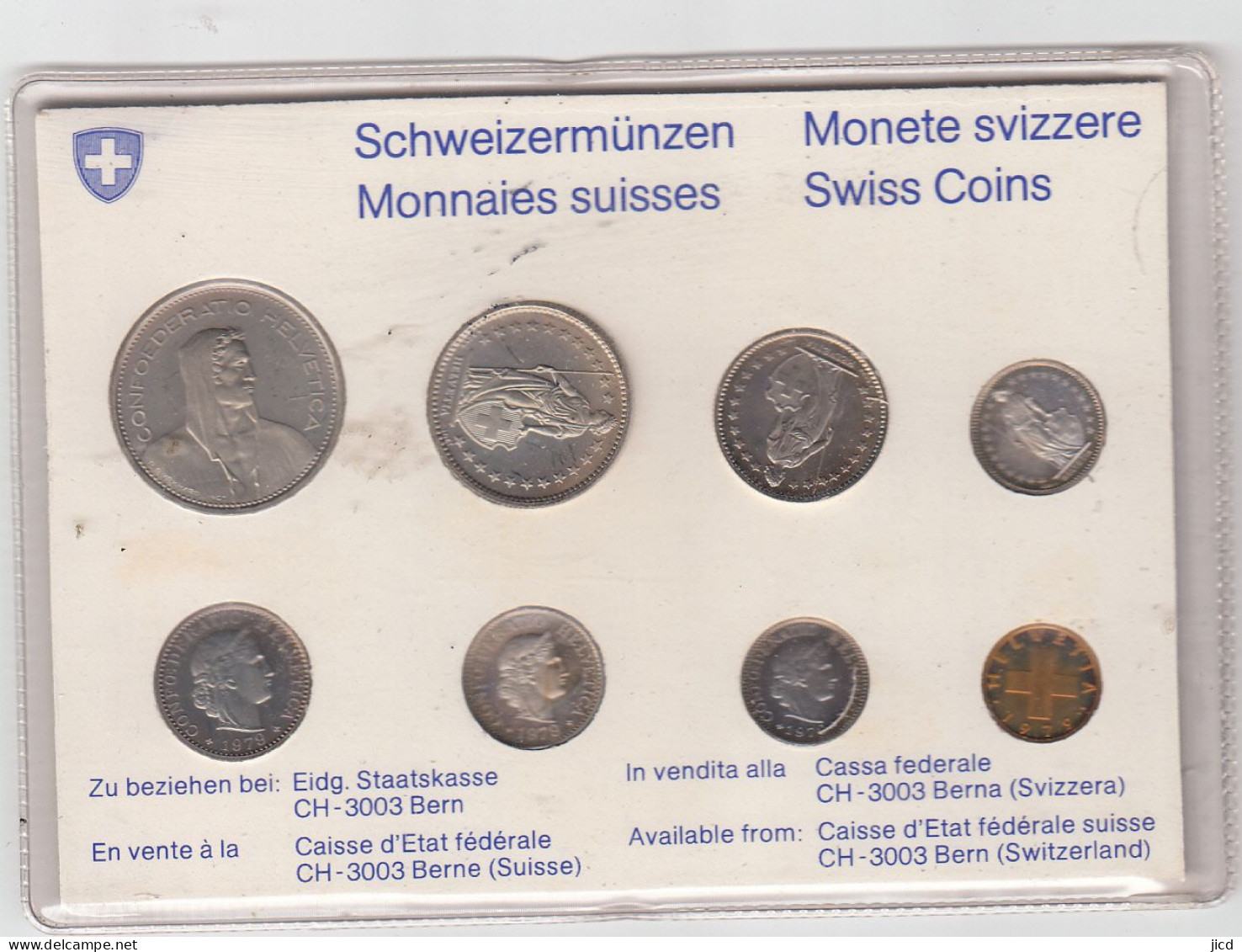 Coffret Francs Suisse 1979 FDC Sous Blister - Autres & Non Classés