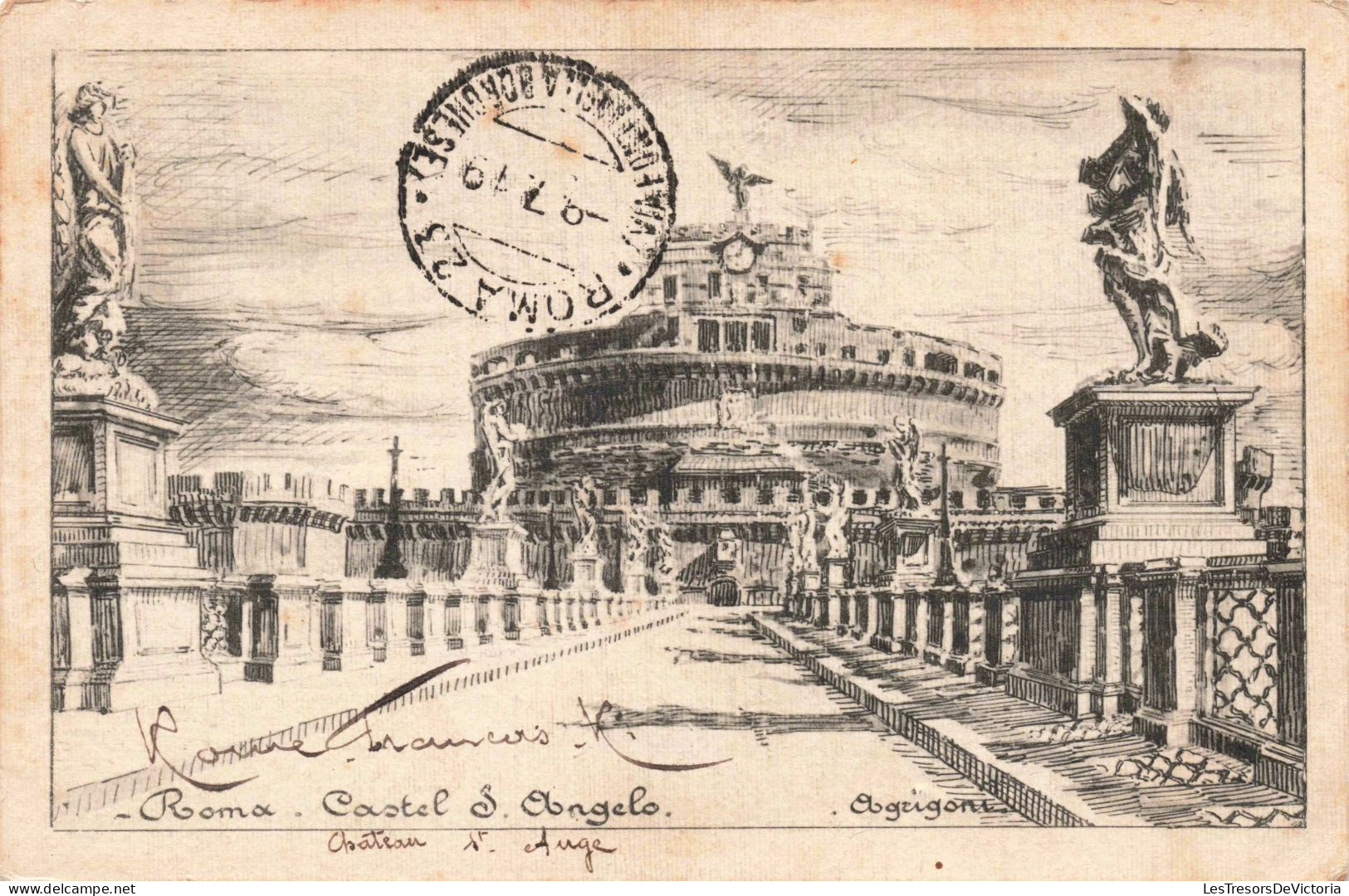 ITALIE - Roma - Castel Sant' Angelo - Agrigone  - Carte Postale Ancienne - Castel Sant'Angelo