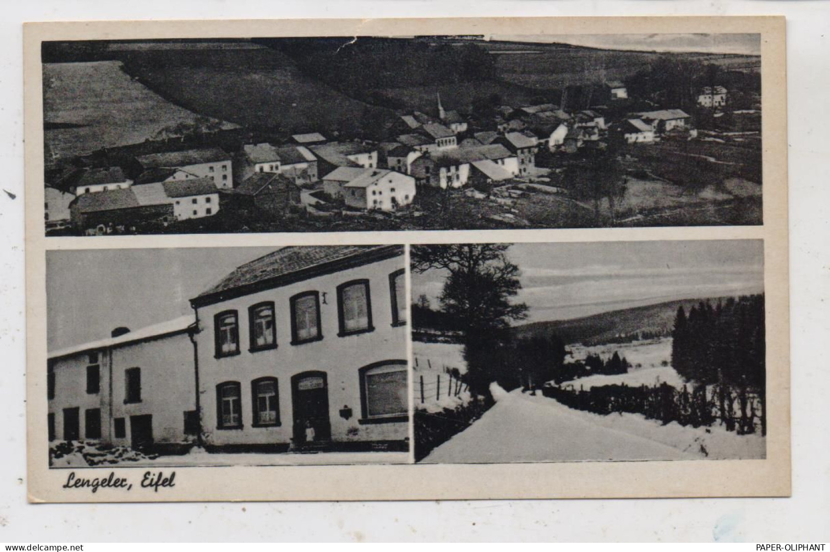B 4790 BURG REULAND - LENGELER, Gasthaus Und Handlung Nik. Klons, 1941 - Burg-Reuland
