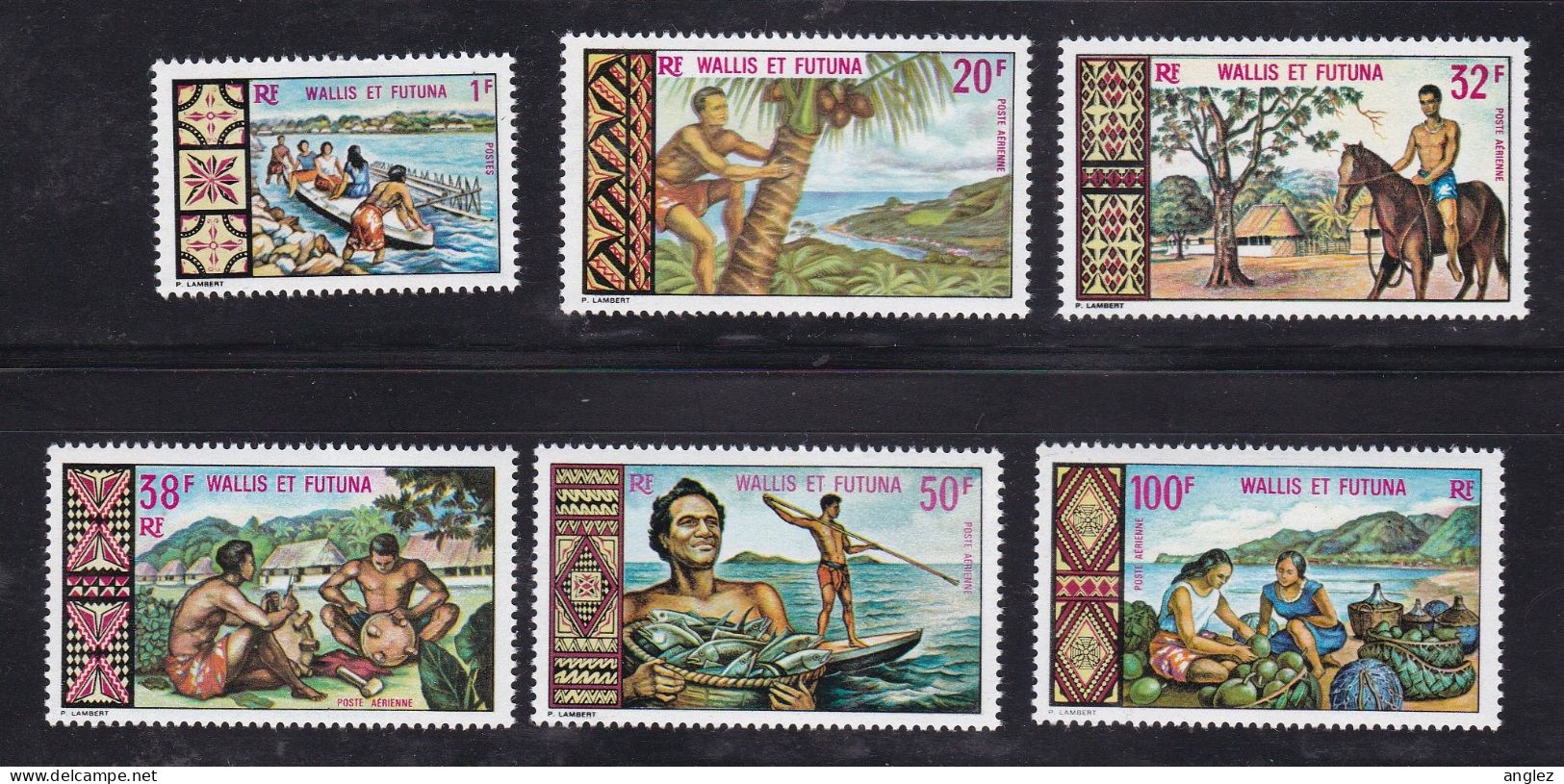 Wallis And Futuna - 1969 Scenes From Everyday Life Airmail Set 6v MNH - Nuevos