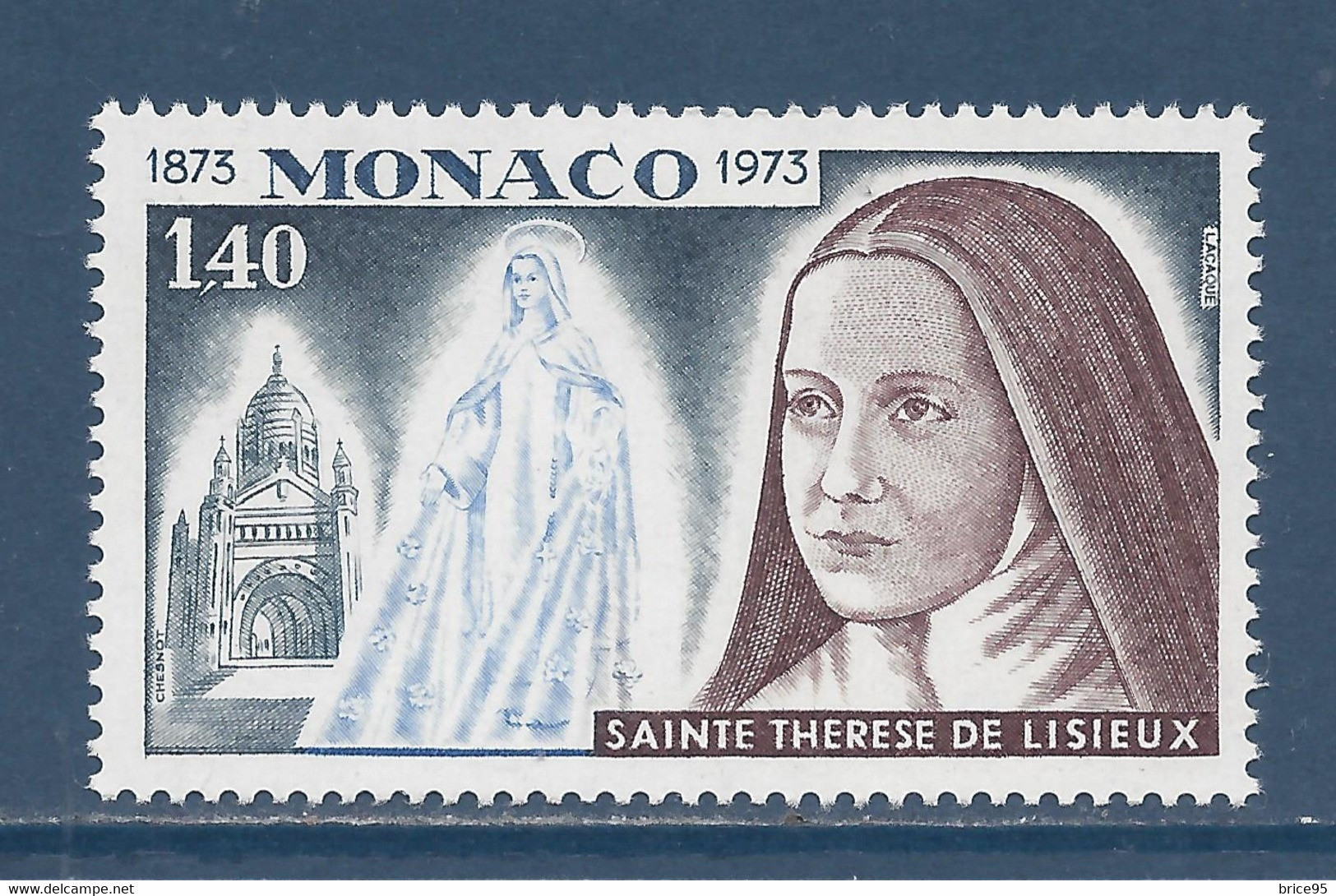 Monaco - YT N° 930 ** - Neuf Sans Charnière - 1973 - Unused Stamps