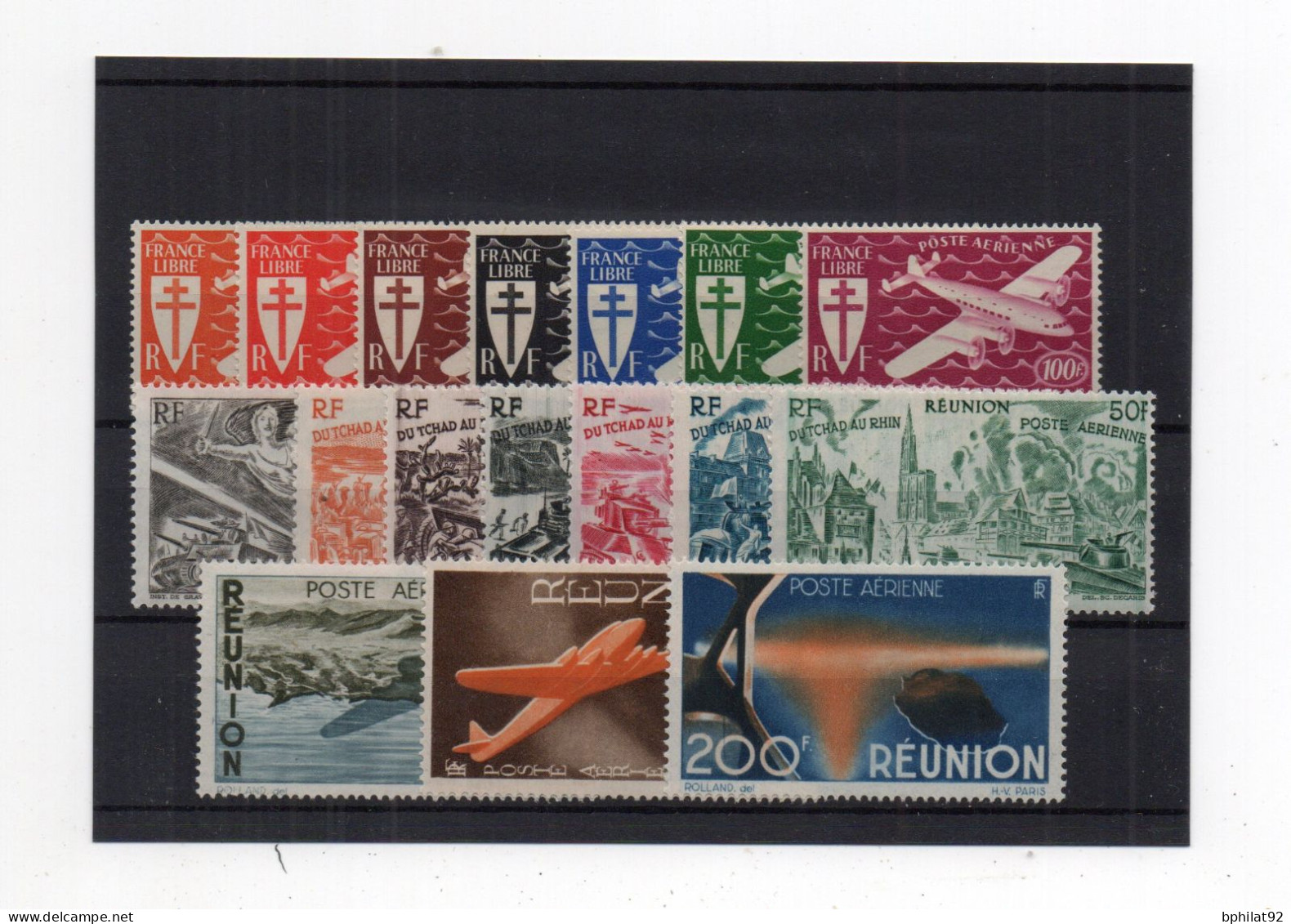 !!! RÉUNION, LOT DE TP POSTE AÉRIENNE* NUMÉROS 28/34, 35 À 41, 42/44 - Postage Due