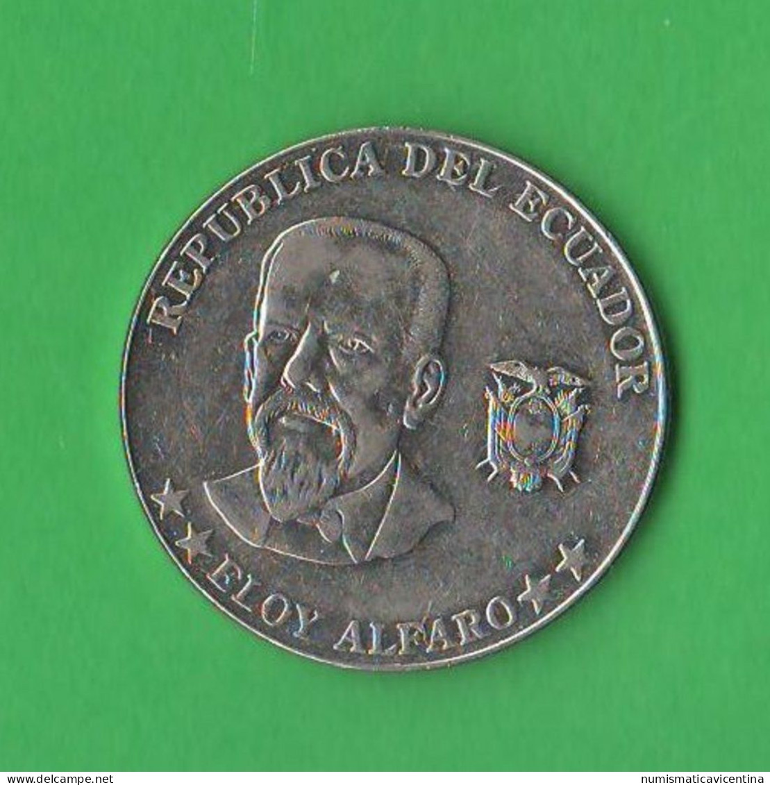 Ecuador 50 Centavos Cinquenta Del 2000 Eloy Alfaro South America Nichel Coin - Ecuador