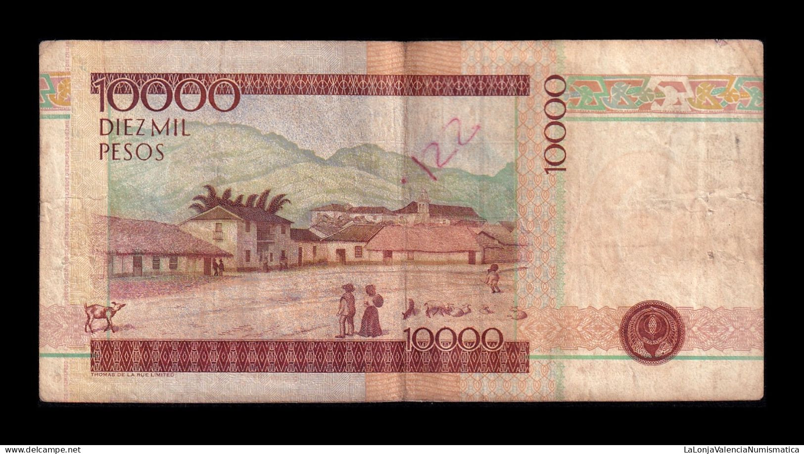 Colombia 10000 Pesos 1995 Pick 444a Bc/+ F/+ - Colombie