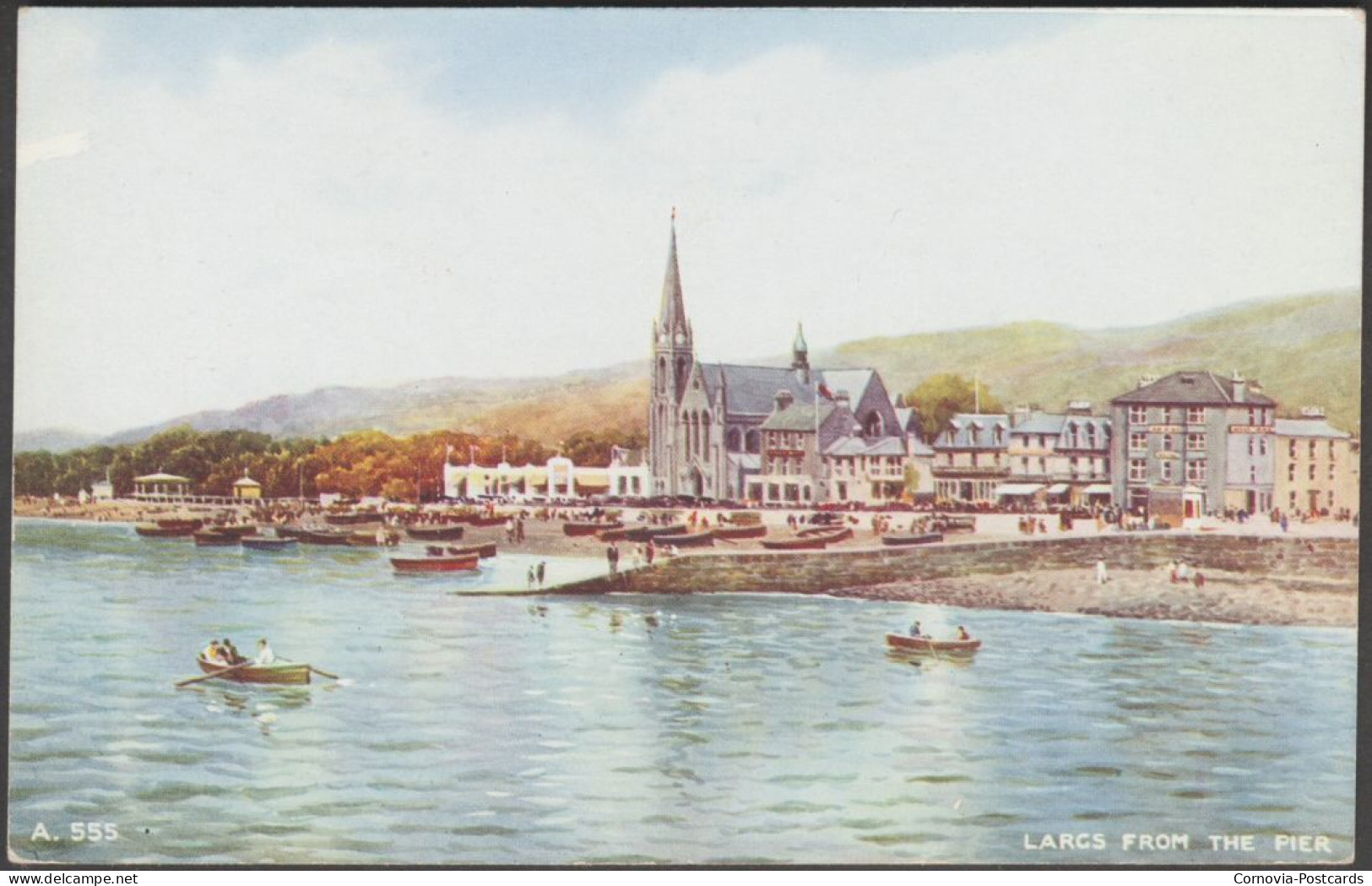 Largs From The Pier, Ayrshire, C.1940 - Valentine's Postcard - Ayrshire