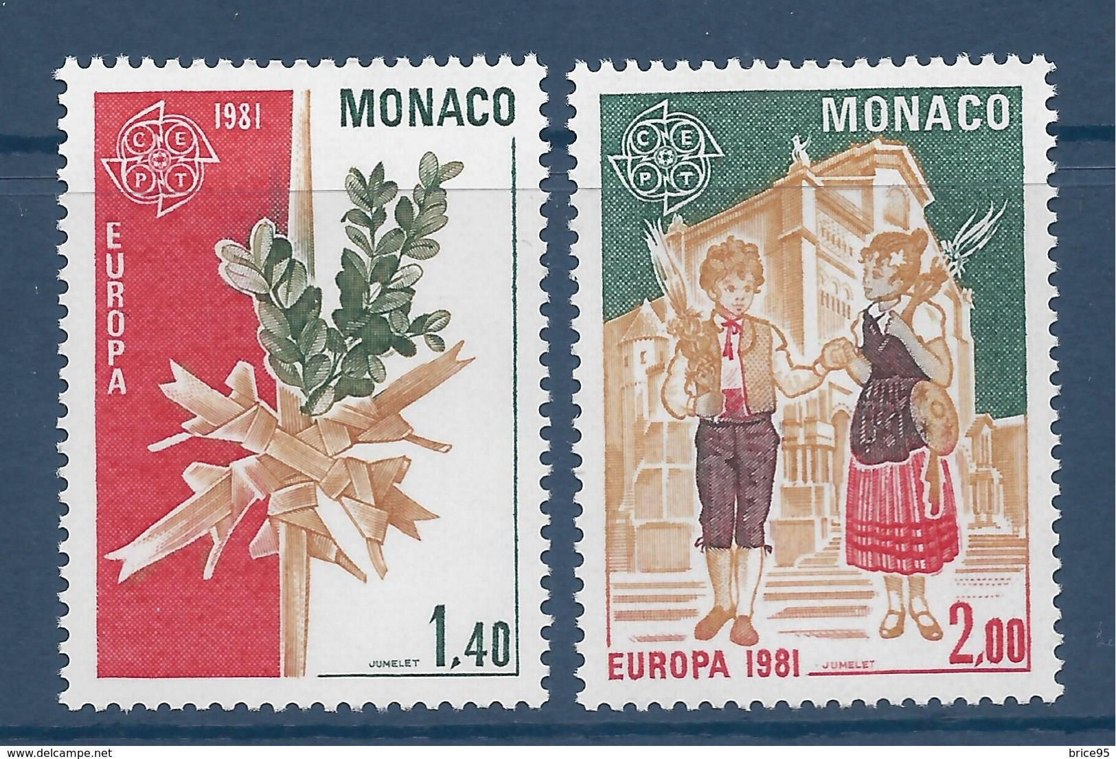 Monaco - YT N° 1273 Et 1274 ** - Neuf Sans Charnière - 1981 - Unused Stamps