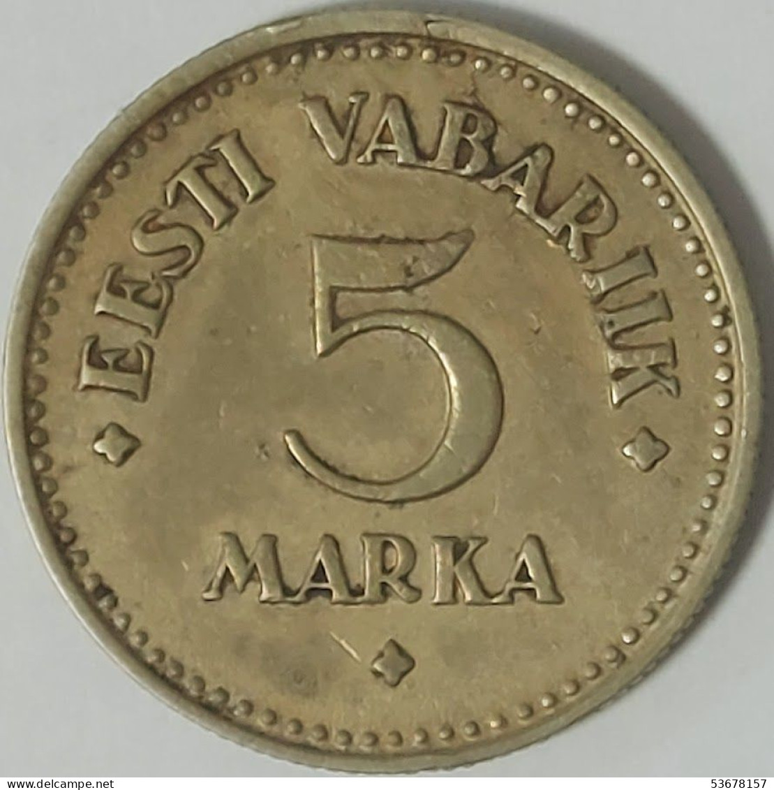 Estonia - 5 Marka 1924, KM# 3a (#2533) - Estland