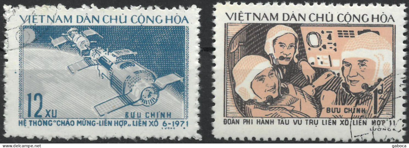 C4741 Space Astronaut Satellite Spacecraft Planet Science 2xSet+14xStamp Used Lot#569